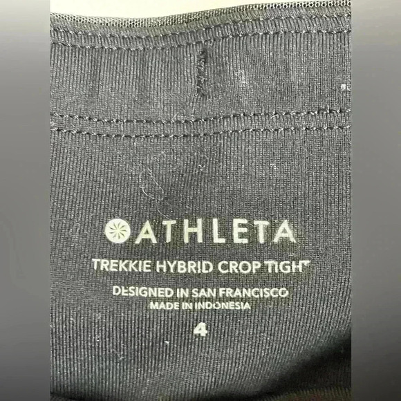 PRE Athleta Trekkie Hybrid Crop Tight Pants size 4 - Picture 5 of 9